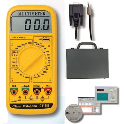 Lutron Multimeter - With Rs232 Interface With Hard Case & Software, DM9680 kit form