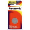3V 2032 Lithium Coin / Button CR-2032PG/1B Battery, Panasonic, 1 Pack