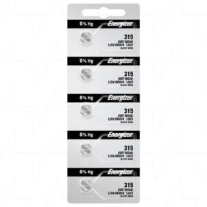 Energizer 315TZ Button Silver Oxide Battery 5Pack