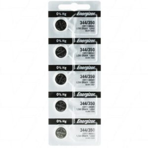 Energizer 344/350TZ Button Silver Oxide Battery 5Pack