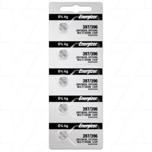 Energizer 397/396TZ Button Silver Oxide Battery 5Pack