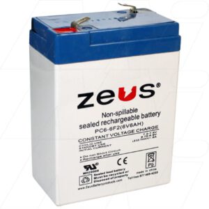 Zeus PC6-6F2 Sealed Lead Acid Battery