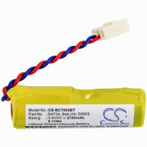 Logisty Keyboards L3621 Alarm System Battery 3.6V 2700mAh Li-SOCl2 BCT004BT