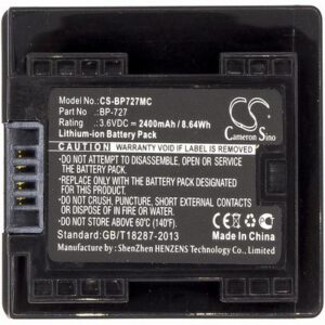 Canon VIXIA HF M52 Digital Camera Video Battery 3.6V 2400mAh Li-Ion BP727MC