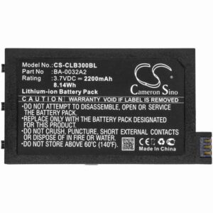 CipherLAB 9200 Barcode Scanner Battery 3.7V 2200mAh Li-ion CLB300BL