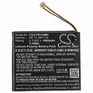 Casio TR Mini Camera Battery 3.7V 1000mAh Li-Poly CTR110MC