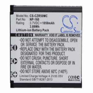 Casio Exilim EX-FC500 Digital Camera Video Battery 3.7V 1050mAh Li-Ion CZR50MC