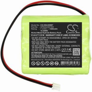 Yale HSA3095 Home Monitoring Alarm Alarm System Battery 7.2V 1500mAh Ni-MH HSA309BT