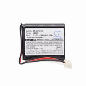 Huawei ETS5623 Cordless Phone Battery 3.7V 1800mAh Li-Ion HUF516CL