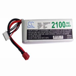 Airplane Remote Control Battery 14.8V 2100mAh Li-Polymer LP2104C30RT