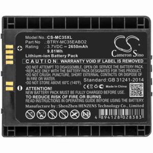 Symbol MC35 Barcode Scanner Battery 3.7V 2650mAh Li-ion MC35XL