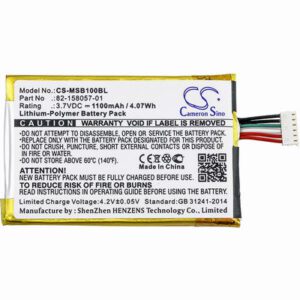 Motorola SB1 Barcode Scanner Battery 3.7V 1100mAh Li-Poly MSB100BL