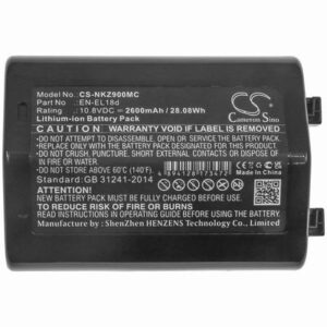 NIKON D6 Camera Battery 10.8V 2600mAh Li-ion NKZ900MC