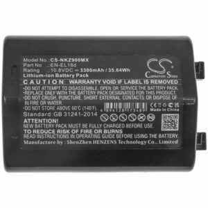NIKON D6 Camera Battery 10.8V 3300mAh Li-ion NKZ900MX