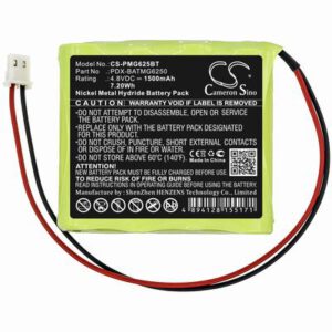 Paradox Magellan 6250 Console Alarm System Battery 4.8V 1500mAh Ni-MH PMG625BT