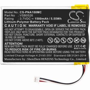 Panasonic HX-A100 Camera Battery 3.7V 1500mAh Li-Poly PNA100MC
