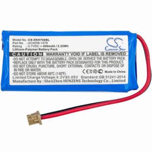 Socket Mobile CHS 7Qi Barcode Scanner Battery 3.7V 600mAh Li-Poly SKH700BL