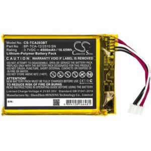 Xfinity Home Security Touch Screen Alarm System Battery 3.7V 4500mAh Li-Poly TCA203BT