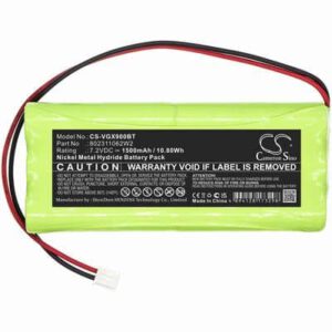 Vesta Composed Alarm System Battery 7.2V 1500mAh Ni-MH VGX900BT