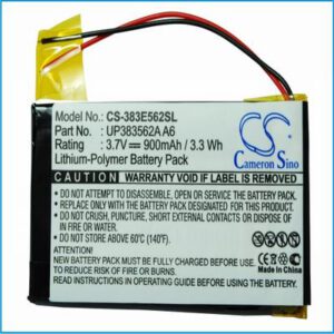 Palm Tungsten E 383E562SL Pocket PC & PDA 3.7V 900mAh Li-Polymer 383E562SL