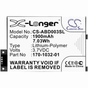 Amazon Kindle 3 eBook Reader Battery 3.7V 1900mAh Li-Polymer ABD003SL