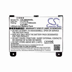 Amazon B003B0A294563B74 eBook Reader Battery 3.7V 1100mAh Li-Ion ABD004SL