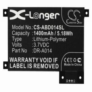 Amazon D01200 eBook Reader Battery 3.7V 1400mAh Li-Polymer ABD014SL