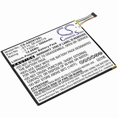 Amazon B00VKIY9RG Tablet Battery 3.7V 3800mAh Li-Poly ABD870SL
