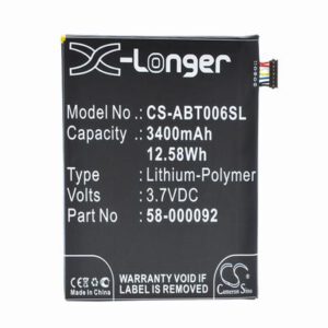 Amazon Fire HD 6 Tablet Battery 3.7V 3400mAh Li-Polymer ABT006SL