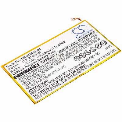 Acer A3-A40 Tablet Battery 3.7V 5700mAh Li-Poly ACB320SL