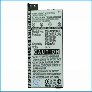 Acer neoTouch P300 Pocket PC & PDA Battery 3.7V 900mAh Li-Ion ACP30SL