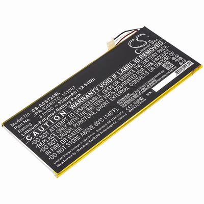 Acer A1-734 Tablet Battery 3.8V 3300mAh Li-Poly ACS724SL