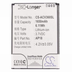 Acer Liquid E1 Mobile Phone Battery 3.7V 1650mAh Li-Ion ACV360SL