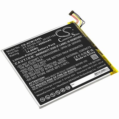 Acer A1-840-131U Tablet Battery 3.7V 4000mAh Li-Poly ACW184SL