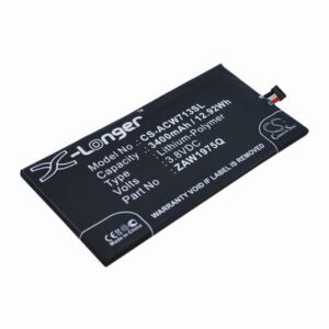 Acer A1-713 Tablet Battery 3.8V 3400mAh Li-Polymer ACW713SL