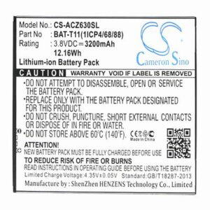 Acer Liquid Z630 Mobile Phone Battery 3.8V 3200mAh Li-ion ACZ630SL