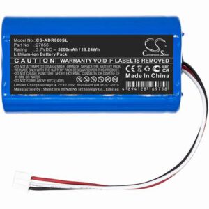 Albrecht DR 855 DAB Digital Battery 3.7V 5200mAh Li-ion ADR860SL