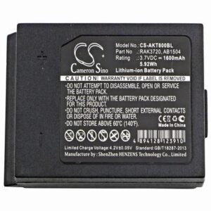 Akerstroms AQ80 Transmitters Crane Remote Control Battery 3.7V 1600mAh Li-ion AKT800BL