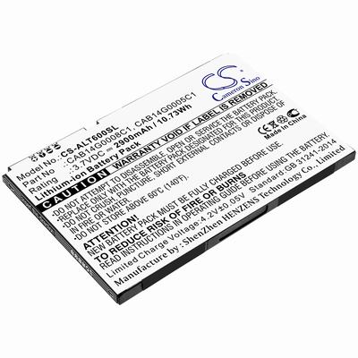 Alcatel One Touch T60 Tablet Battery 3.7V 2900mAh Li-ion ALT600SL