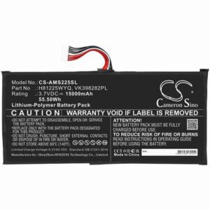 Autel MaxiSys Elite Diagnostic Scanner Battery 3.7V 15000mAh Li-Poly AMS225SL