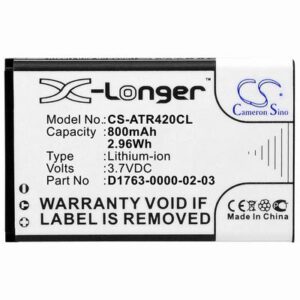 Aastra 420d Cordless Phone Battery 3.7V 800mAh Li-ion ATR420CL