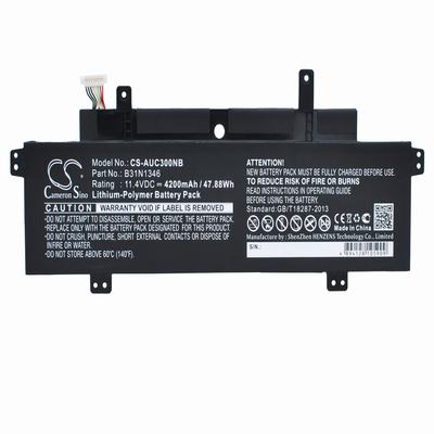 Asus C300MA-DB01 Laptop Notebook Battery 11.4V 4200mAh Li-Polymer AUC300NB