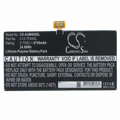 Asus VivoTab Smart ME400C Tablet Battery 3.7V 6750mAh Li-Polymer AUM400SL