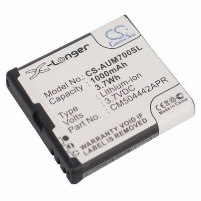Amplicomms PowerTel M6900 Mobile Phone Battery 3.7V 1000mAh Li-ion AUM700SL