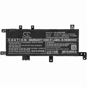 Asus A580B Notebook Laptop Battery 7.6V 4900mAh Li-Poly AUX542NB