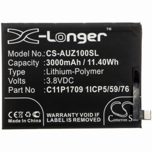 Asus X00RD Mobile SmartPhone Battery 3.8V 3000mAh Li-Poly AUZ100SL