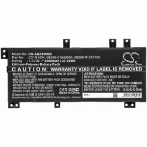 Asus Z450 Notebook Laptop Battery 7.6V 4900mAh Li-Poly AUZ450NB