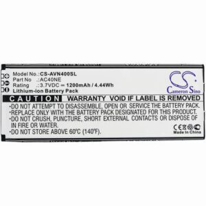 Archos 40 Neon Mobile SmartPhone Battery 3.7V 1200mAh Li-ion AVN400SL