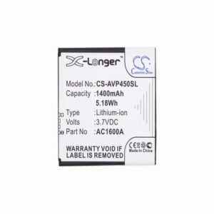 Archos 45 Platinum Mobile SmartPhone Battery 3.7V 1400mAh Li-ion AVP450SL