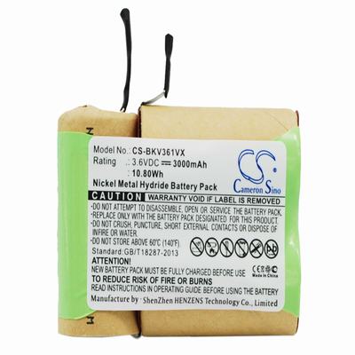 Black & Decker V3600 Vacuum Cleaner Battery 3.6V 3000mAh Nickel Metal Hydride BKV361VX